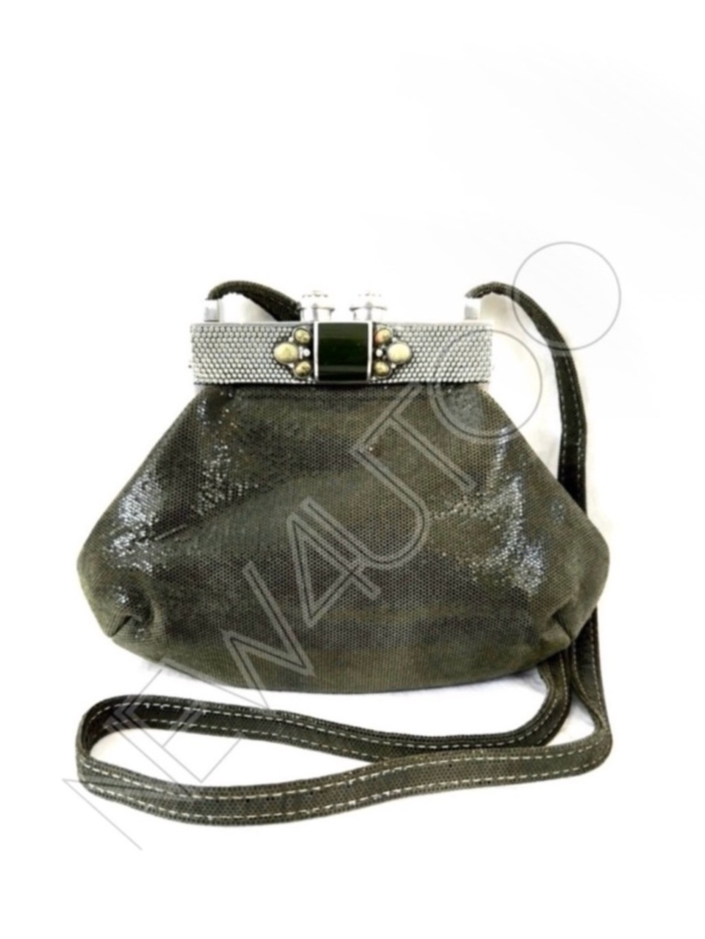 Moulin Rouge Vintage Lizard Textured Leather/Suede